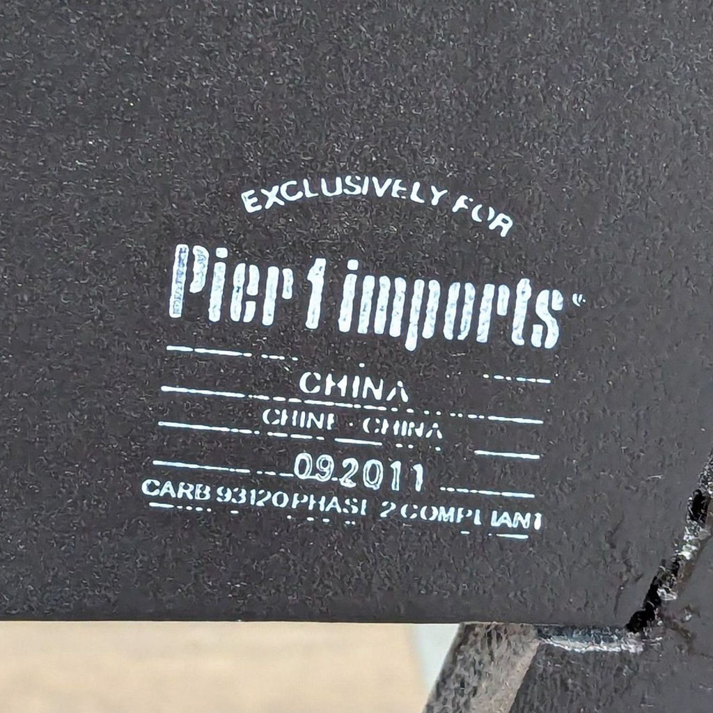 Pier 1 Imports Two Drawer Silver Gilded Nightstand/End Table