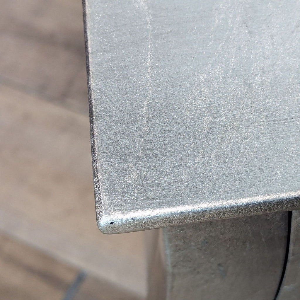 Pier 1 Imports Two Drawer Silver Gilded Nightstand/End Table