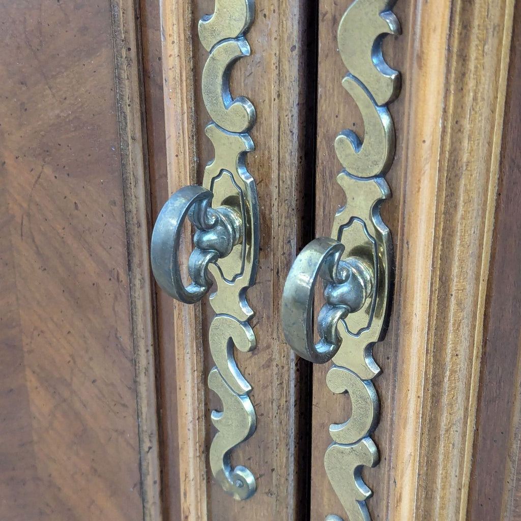 American of Martinsville Vintage Classic Wood Dresser with Brass Handles