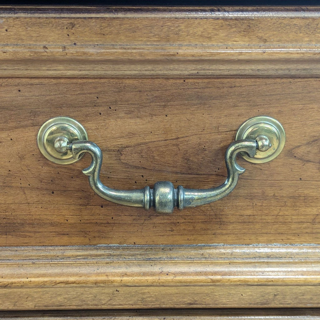 American of Martinsville Vintage Classic Wood Dresser with Brass Handles