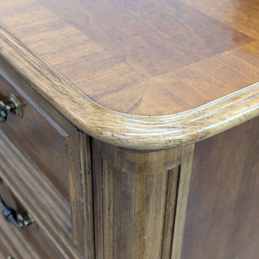 American of Martinsville Vintage Classic Wood Dresser with Brass Handles