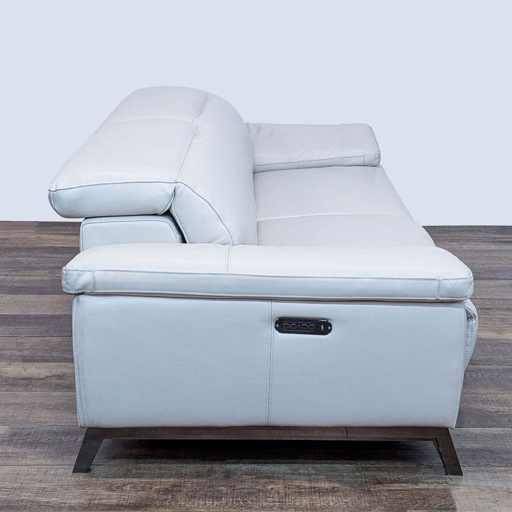 Voss Power Reclining Modern Leather Sofa by Scandinavian Designs