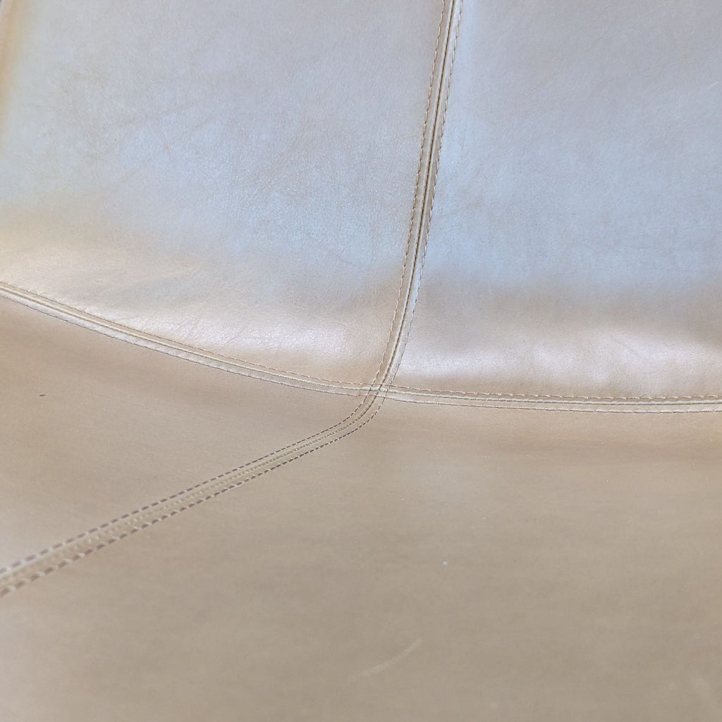 West Elm Slope Leather Modern Lounge Chair