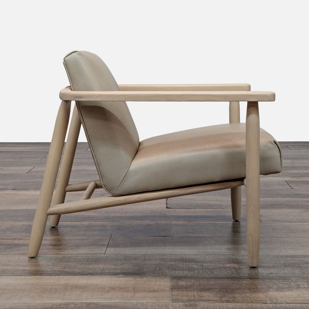 Side angle of the Arnett chair, showcasing its modern design and comfort.