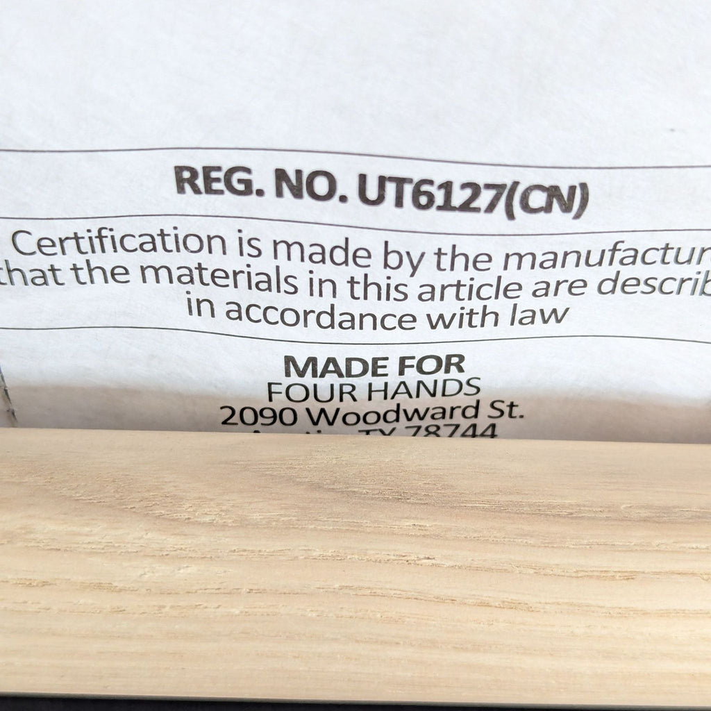 Four Hands Arnett Leather Modern Armchair