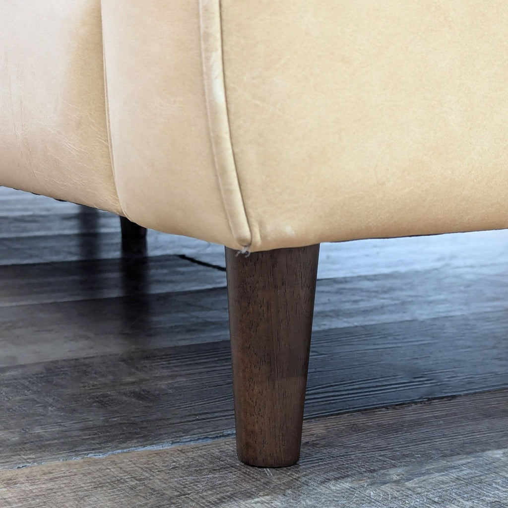 West Elm Dennes 88” Modern Leather Sofa