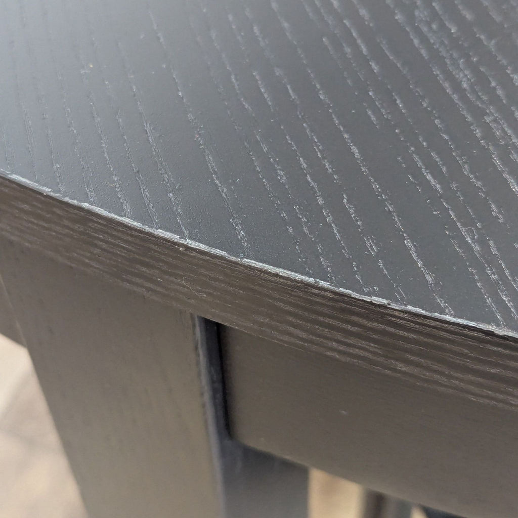 IKEA Black Modern Bjursta Round Extendable Dining Set with 4 Chairs