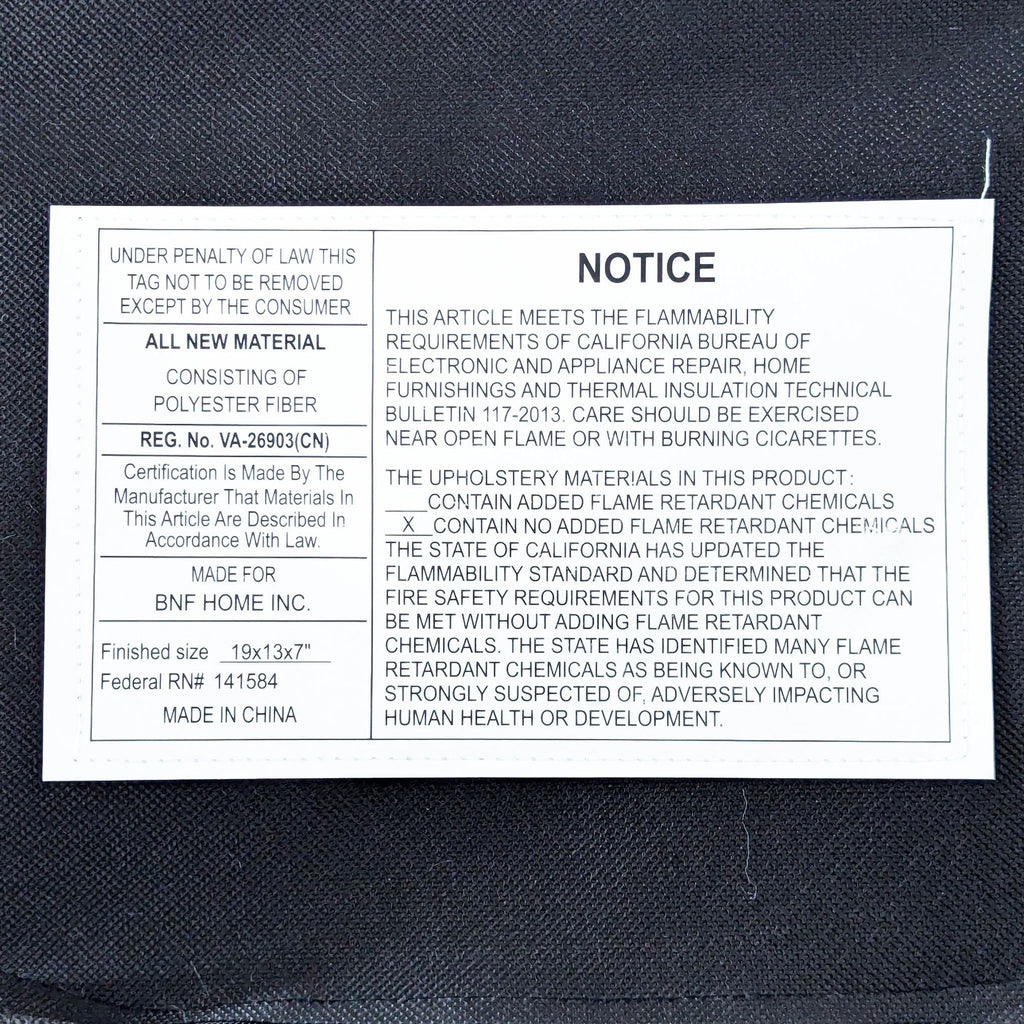 BNF Faux Ribbed Fur Ottoman