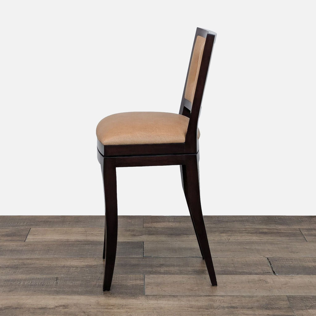 Berman Rosetti Grid Swivel Leather Bar Stool - Accepted Offer (76.80% discount)