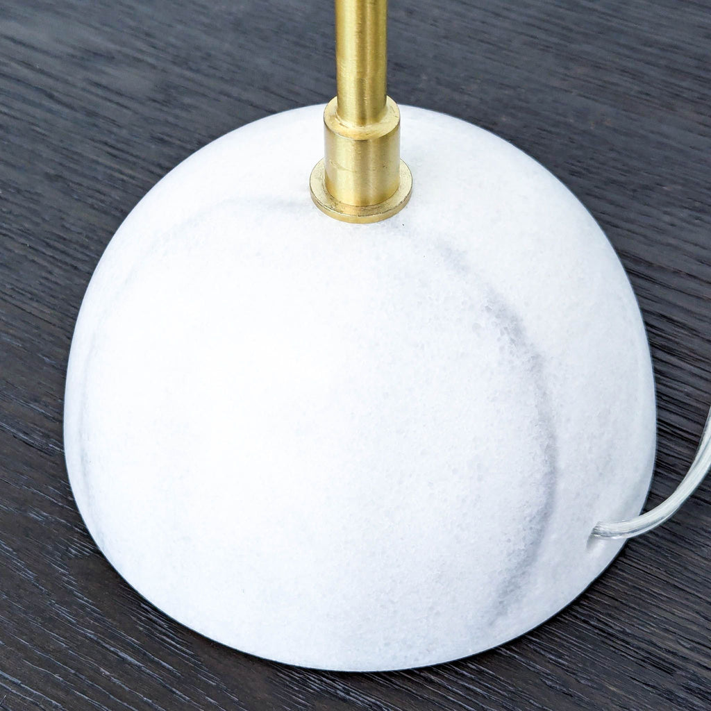 Jonathan Y. Stephen Modern Brass and Marble Table Lamp