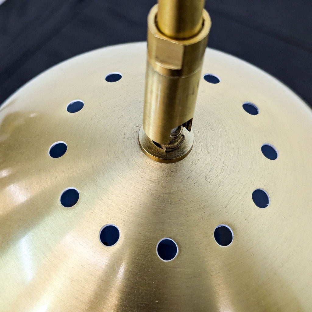 Jonathan Y. Stephen Modern Brass and Marble Table Lamp