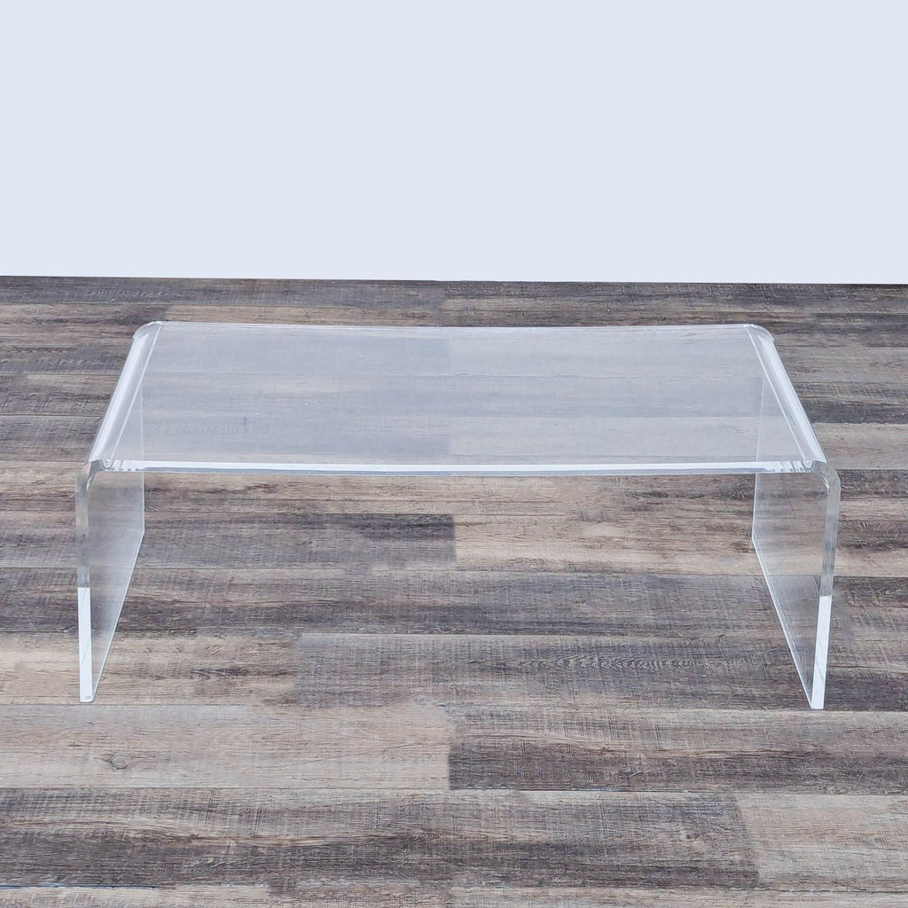 CB2 Peekaboo Acrylic Coffee Table