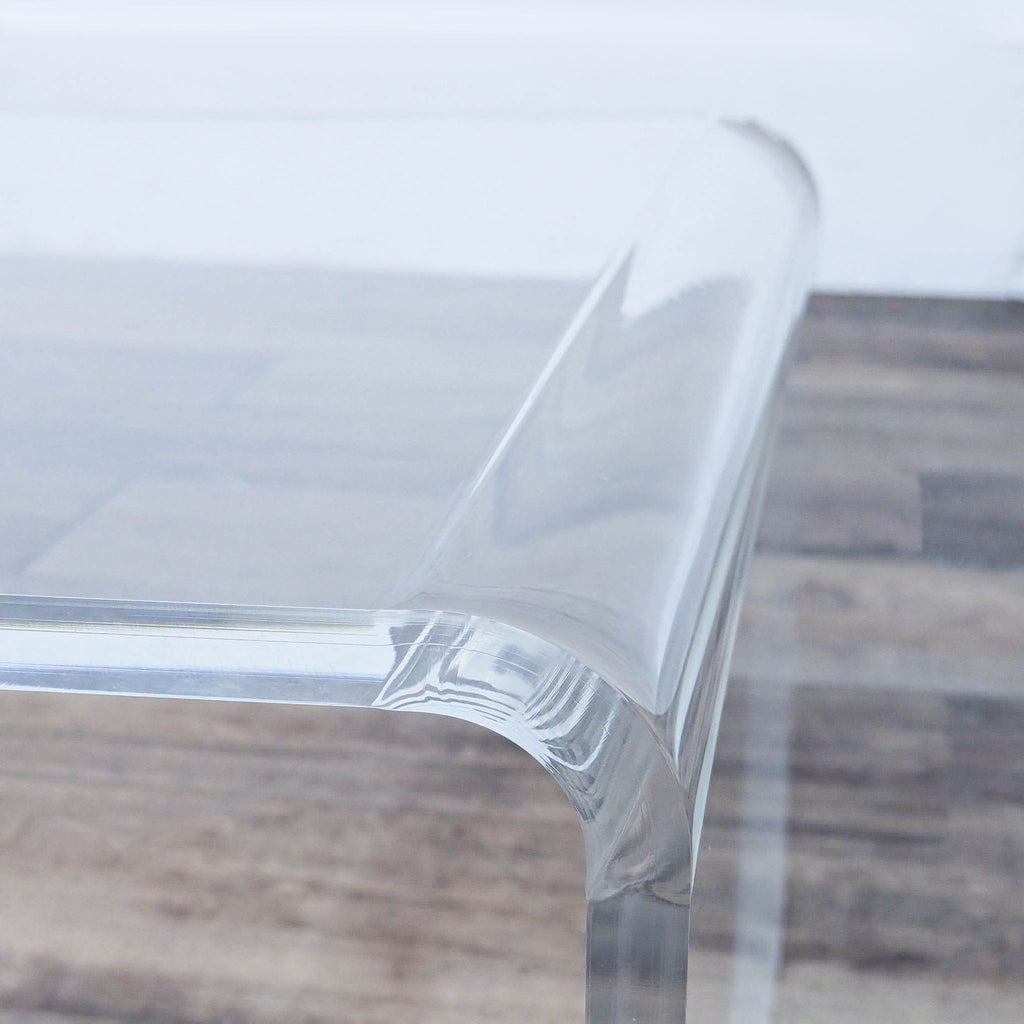 CB2 Peekaboo Acrylic Coffee Table