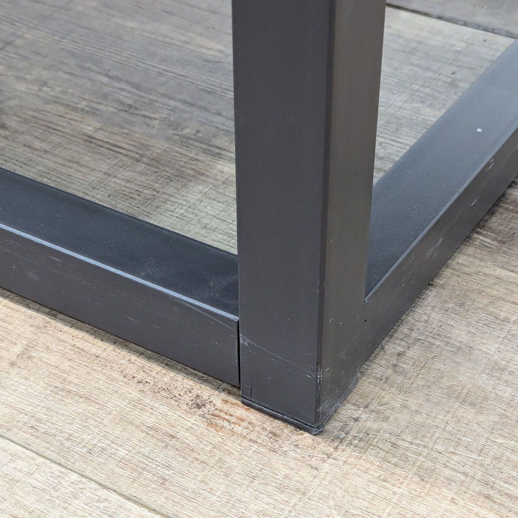 Reclaimed Plank Wood and Metal Coffee Table