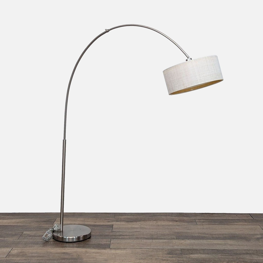 CB2 Big Dipper Arc Brushed-Nickel Floor Lamp