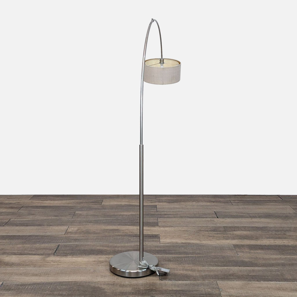 CB2 Big Dipper Arc Brushed-Nickel Floor Lamp