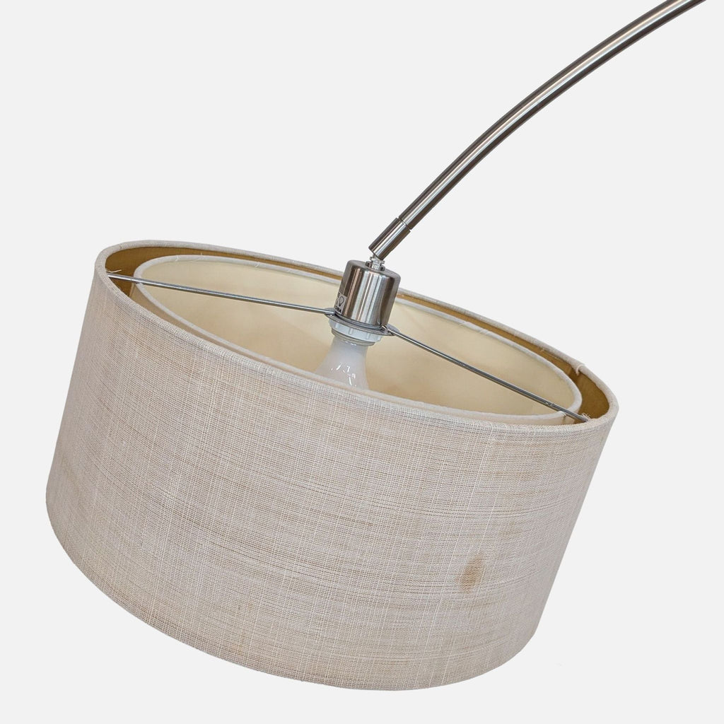 CB2 Big Dipper Arc Brushed-Nickel Floor Lamp