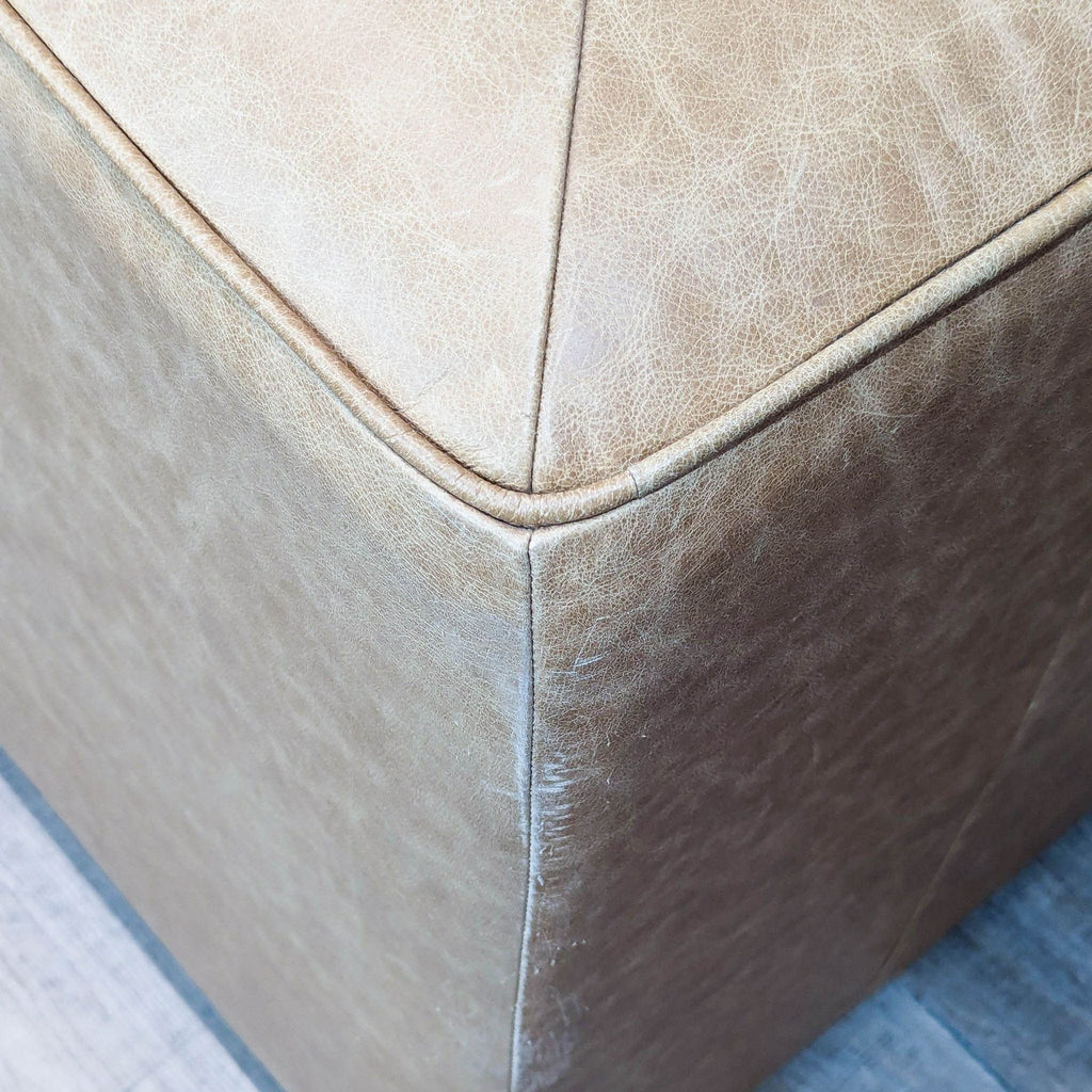 CB2 Lenyx Modern Leather 3-Seat Sofa