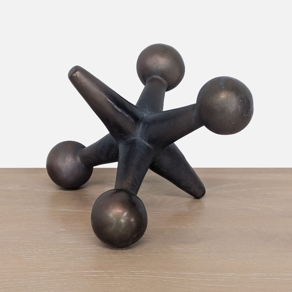 Metal Jack Sculpture for Home Decor