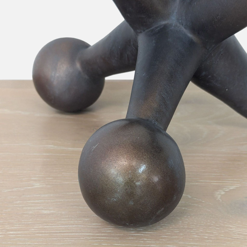 Metal Jack Sculpture for Home Decor