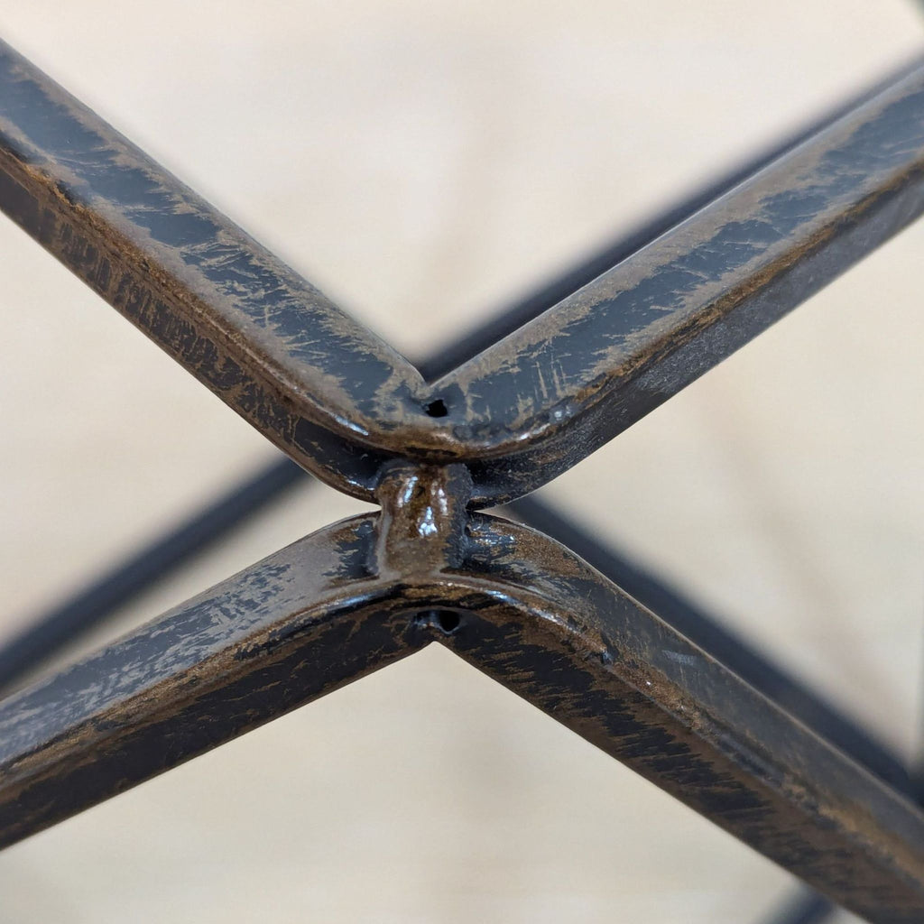 Abstract Metal Geometric Sculpture