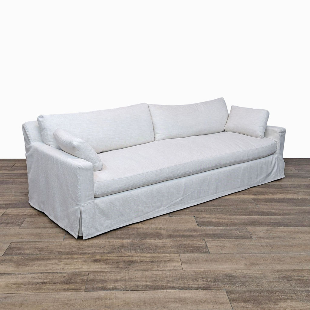 Restoration Hardware Belgian Track Arm Slipcovered Sofa
