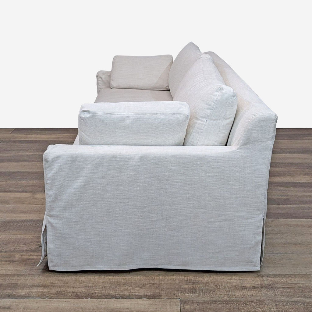 Restoration Hardware Belgian Track Arm Slipcovered Sofa