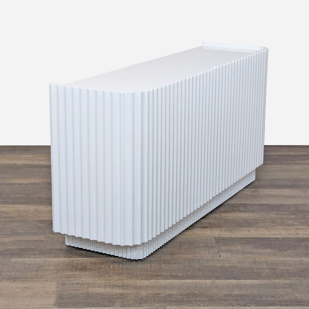 CB2 Truffle Lacquered Credenza
