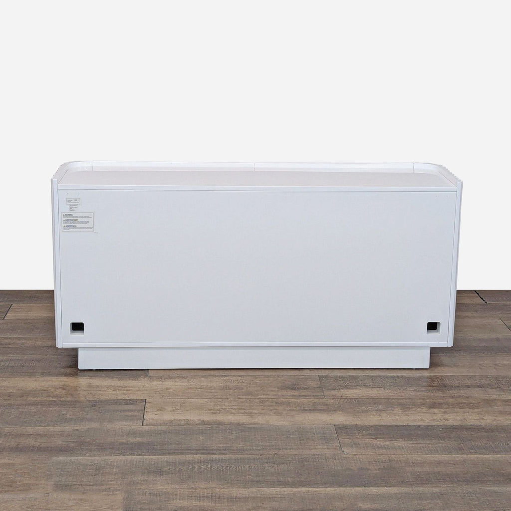 CB2 Truffle Lacquered Credenza