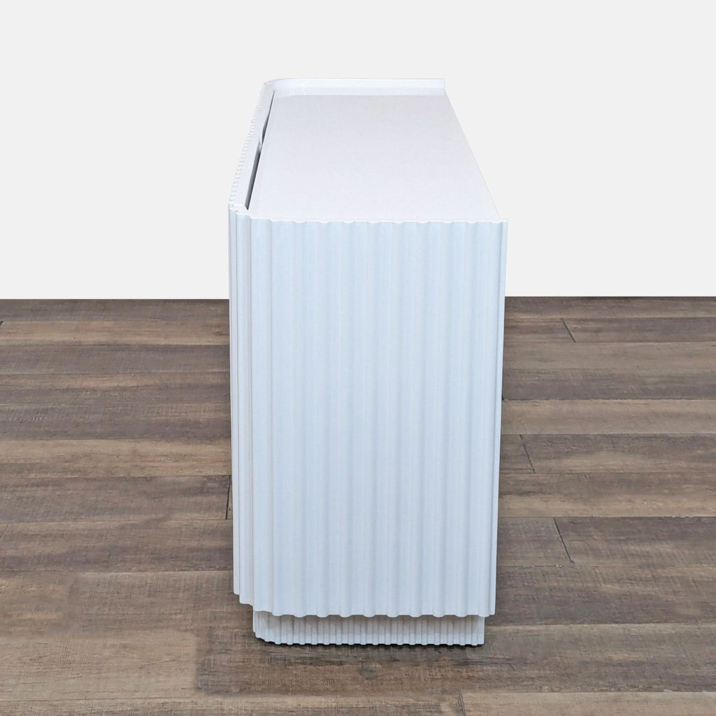 CB2 Truffle Lacquered Credenza