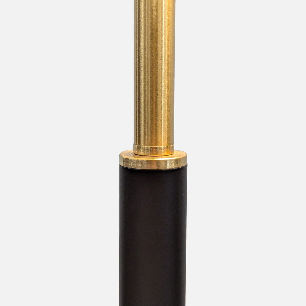 Meyer & Cross Simone Black and Brass Floor Lamp