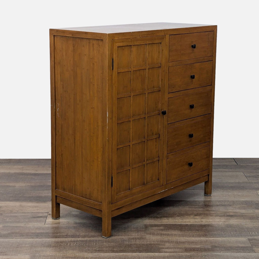 Crate & Barrel Bamboo Chifforobe with Drawers