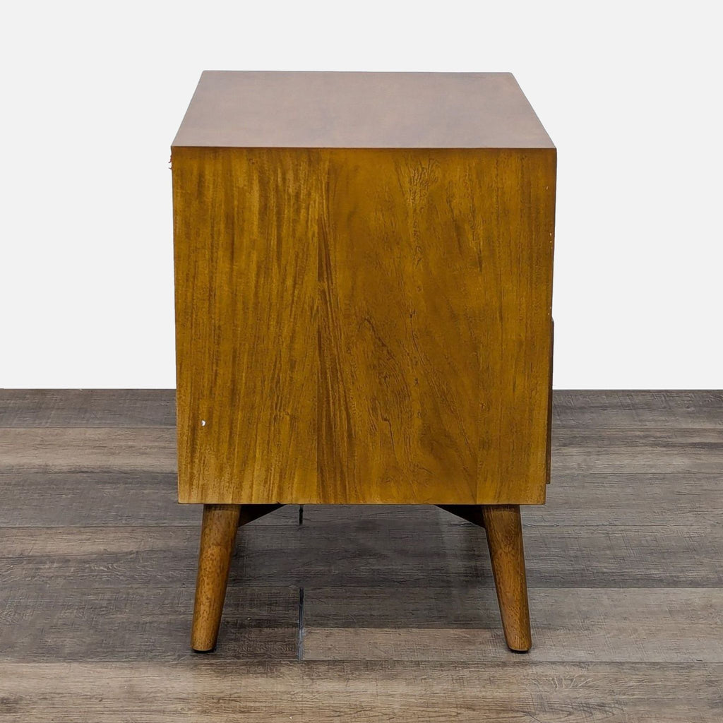 Mid-Century Two Drawer Nightstand