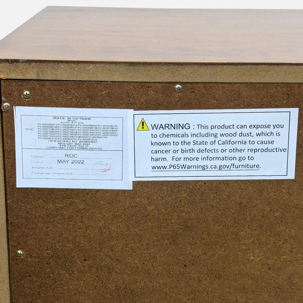 Mid-Century Two Drawer Nightstand