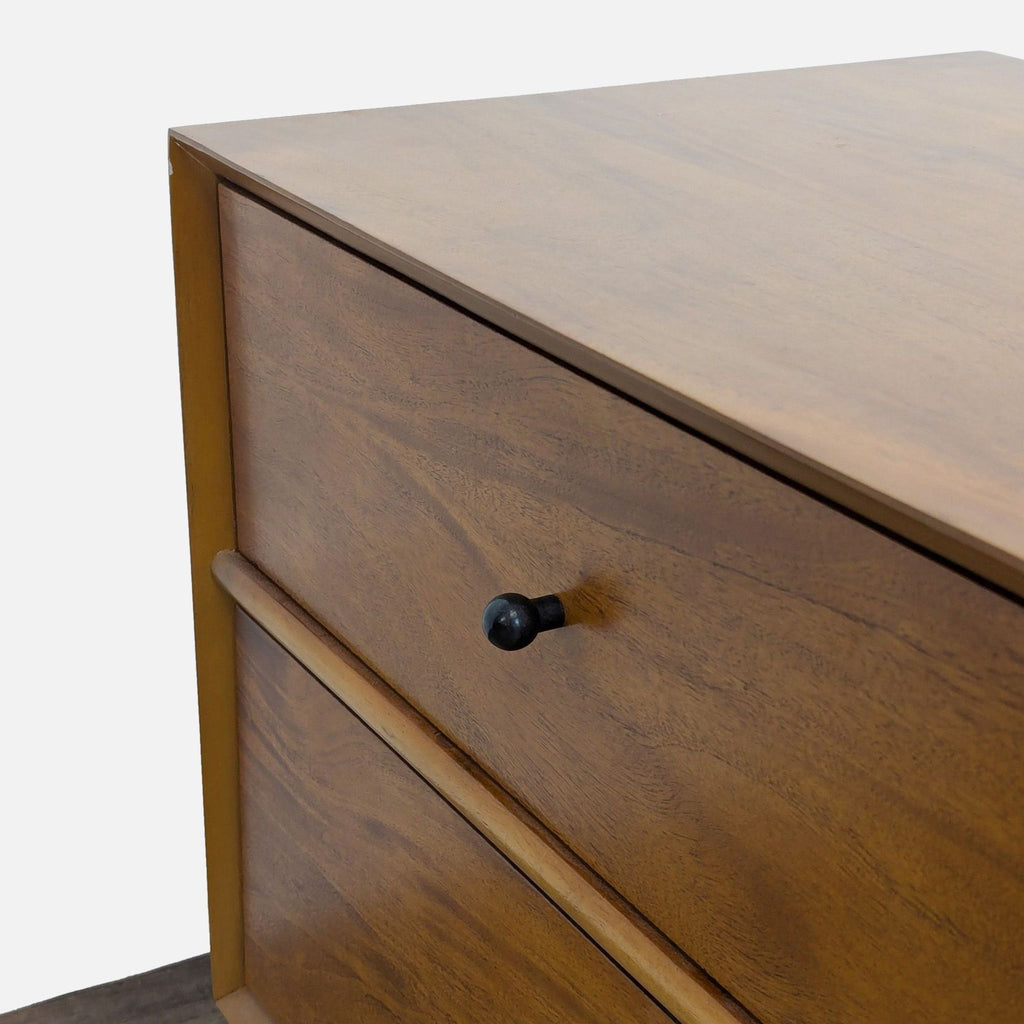 Mid-Century Two Drawer Nightstand