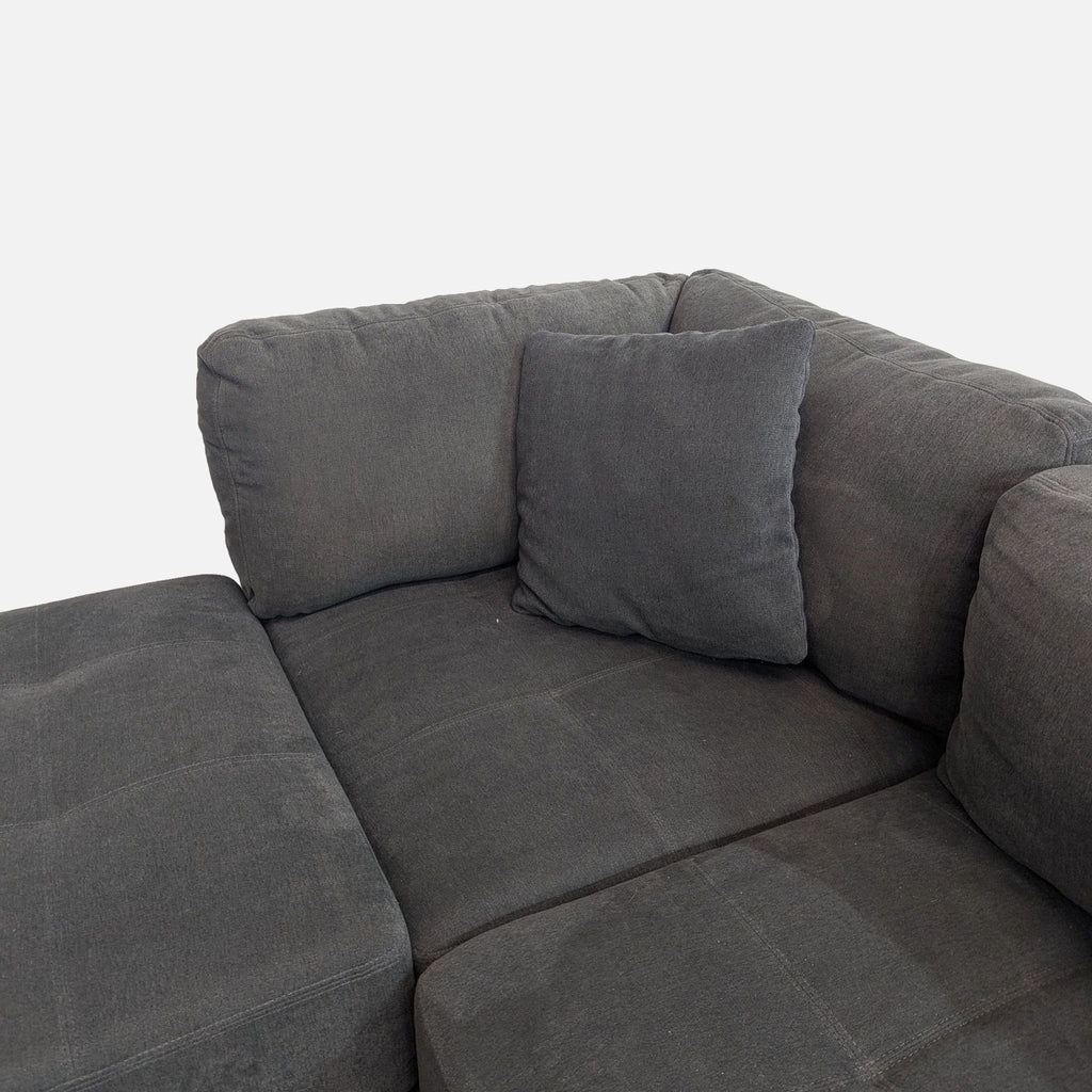 Thomasville Tisdale Modular Sectional 6-piece Dark Gray with Storage Ottoman