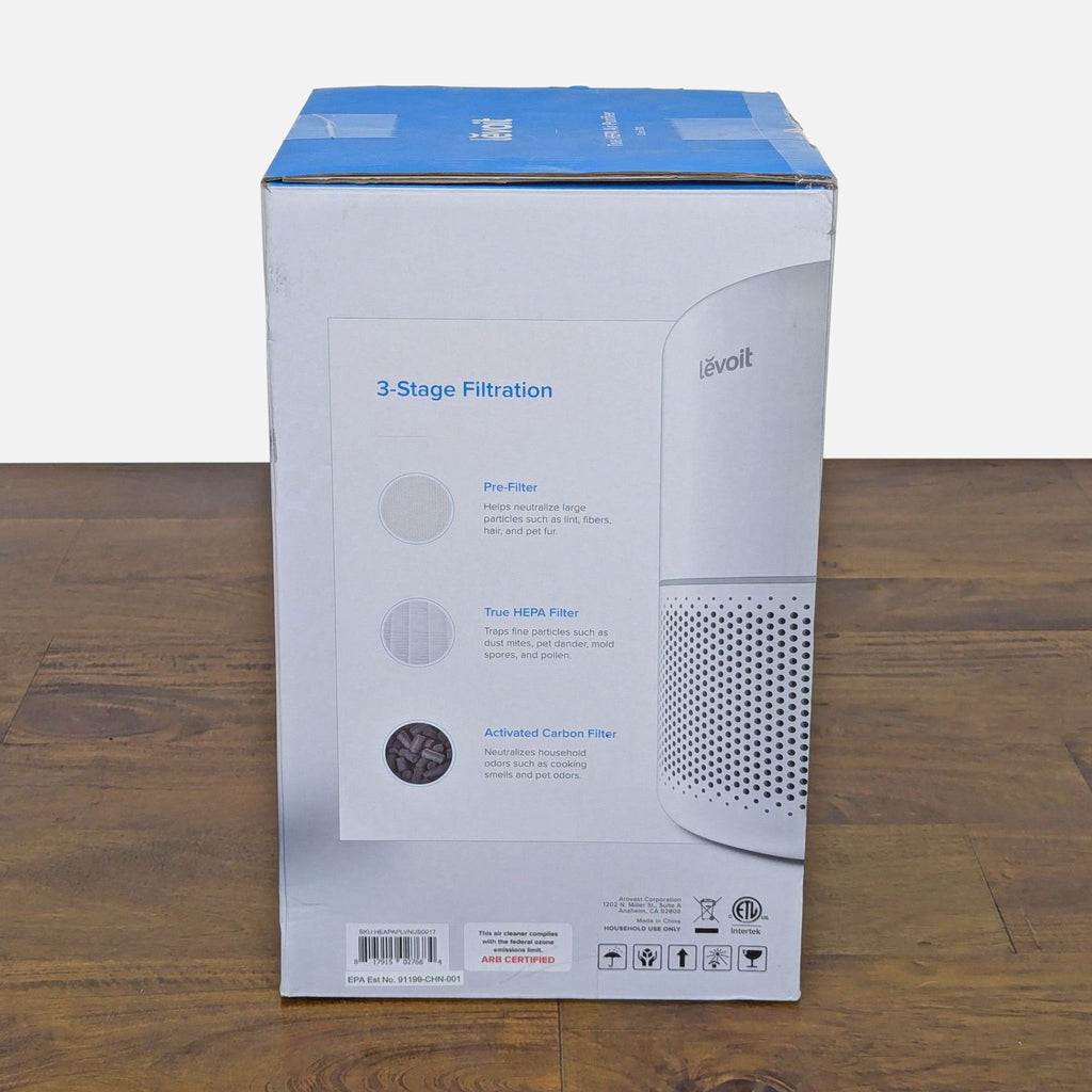 Levoit Air purifier.   Unboxed and unused