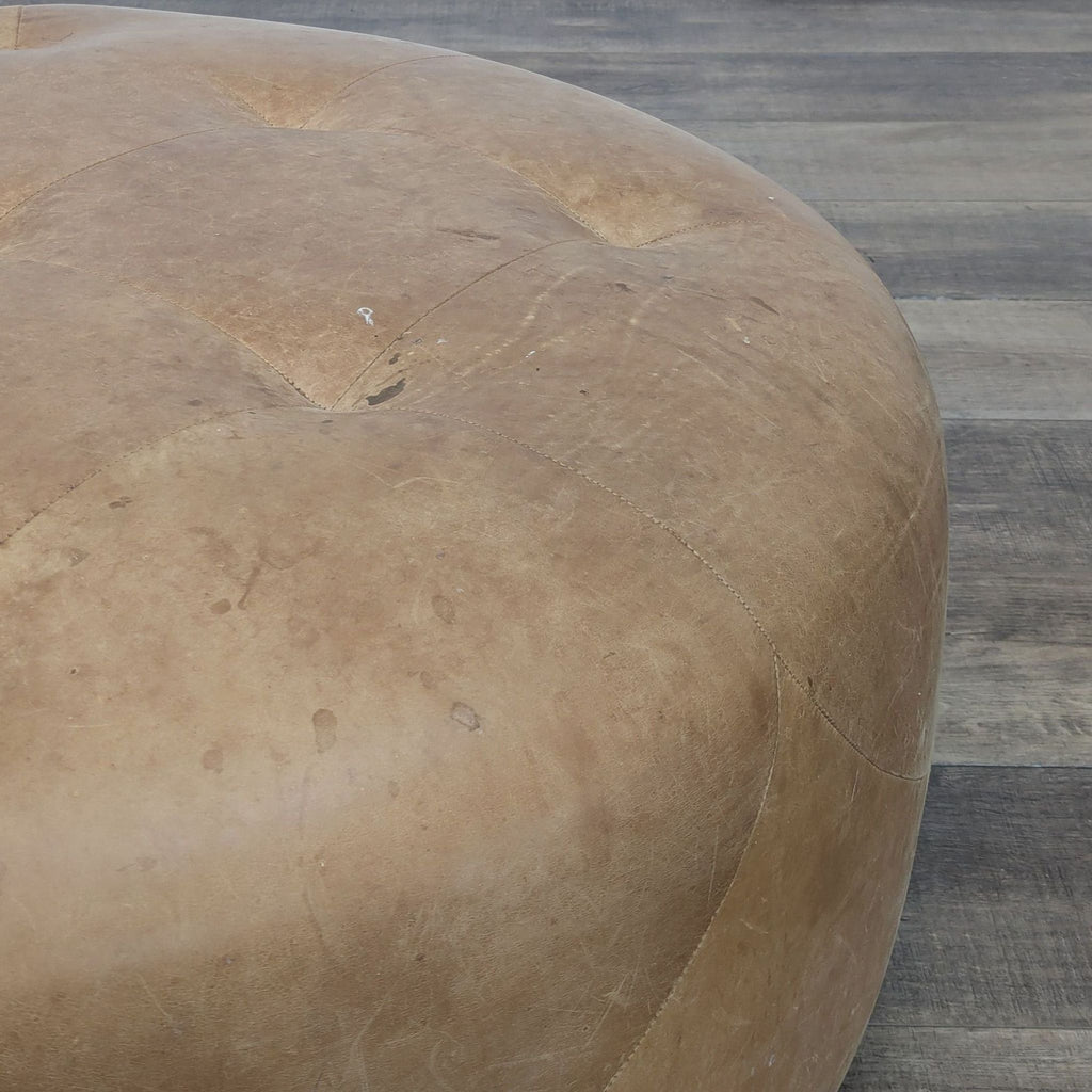 Round Tufted Ottoman/Coffee Table