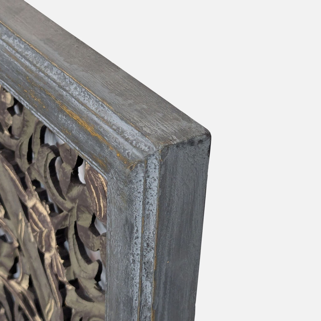 Carved Wood Medallion Wall Art