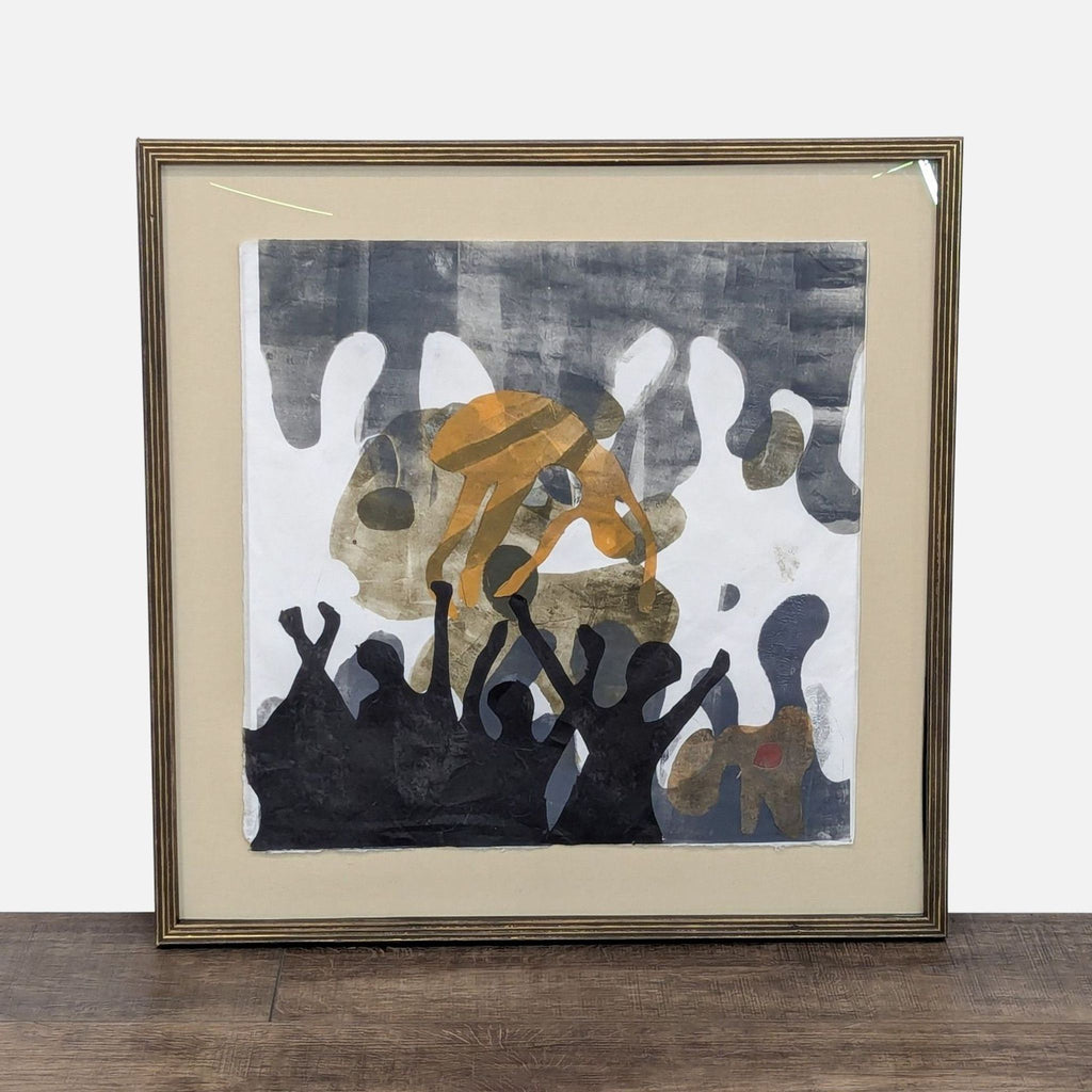 a painting of a painting of a woman holding a vase 