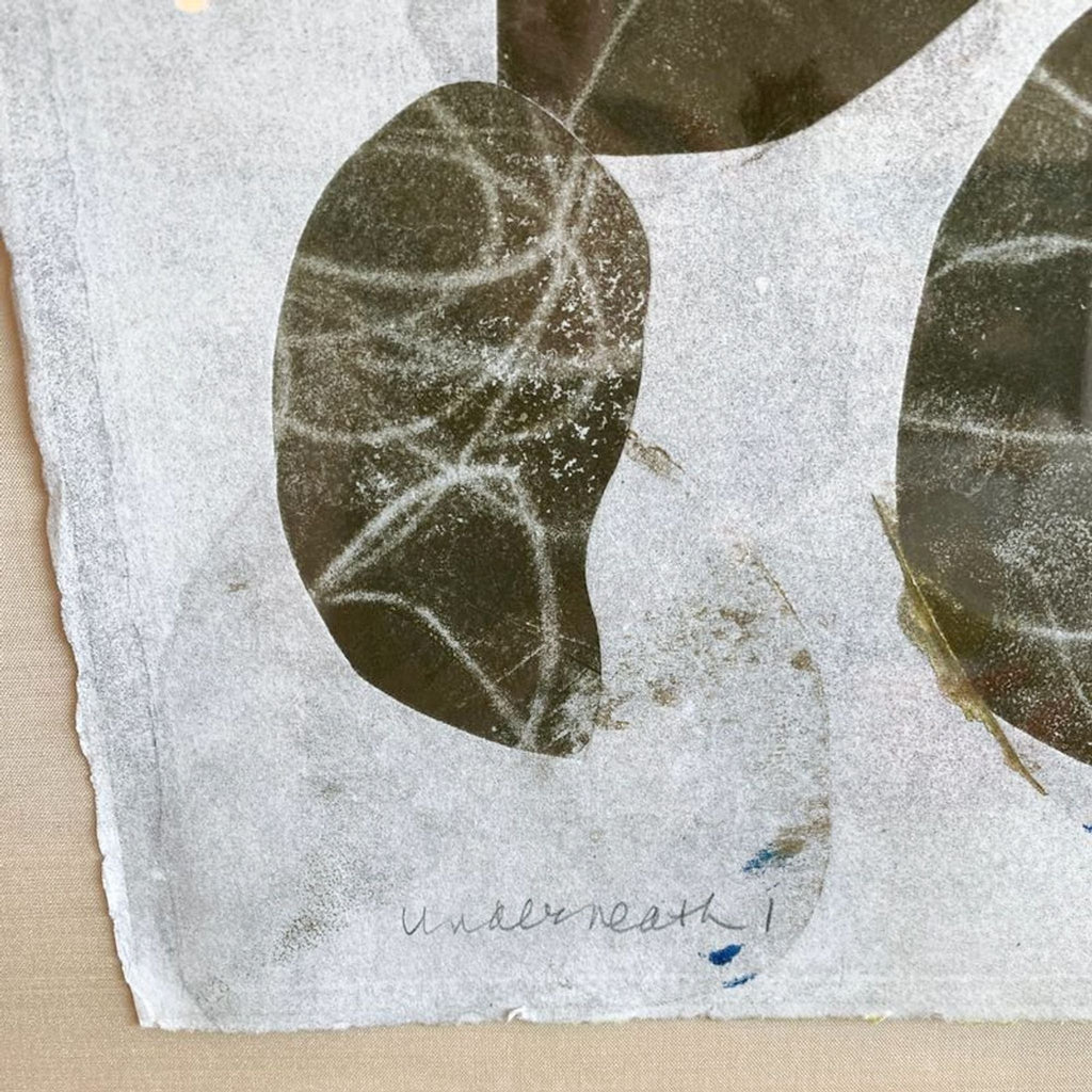 Ellyn Weiss Framed Abstract Art Work "Underneath 1"