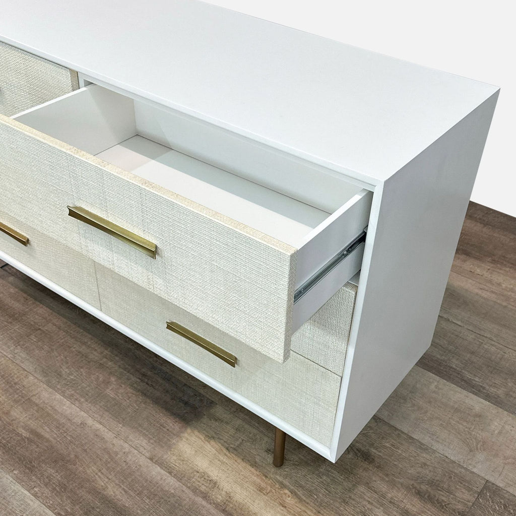 West Elm Margot Raffia Modern 6-Drawer Dresser
