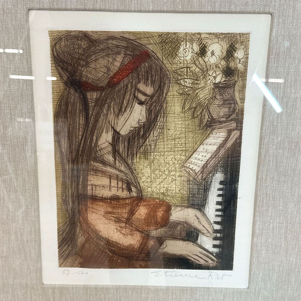 a painting of a woman with a sword 