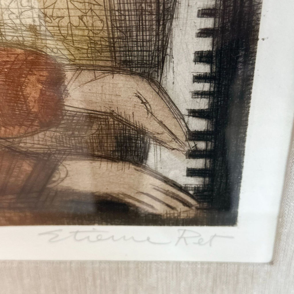 a painting of a bird on a paper 