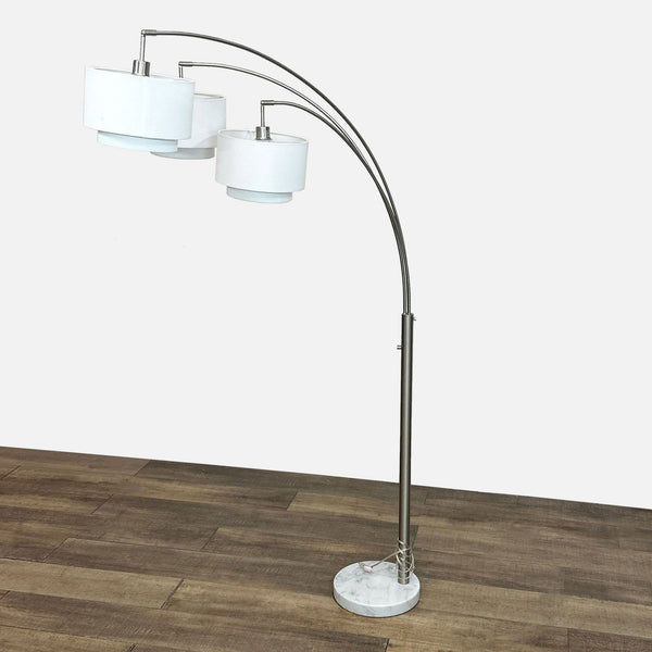 a lamp post with a lamp on top of it 