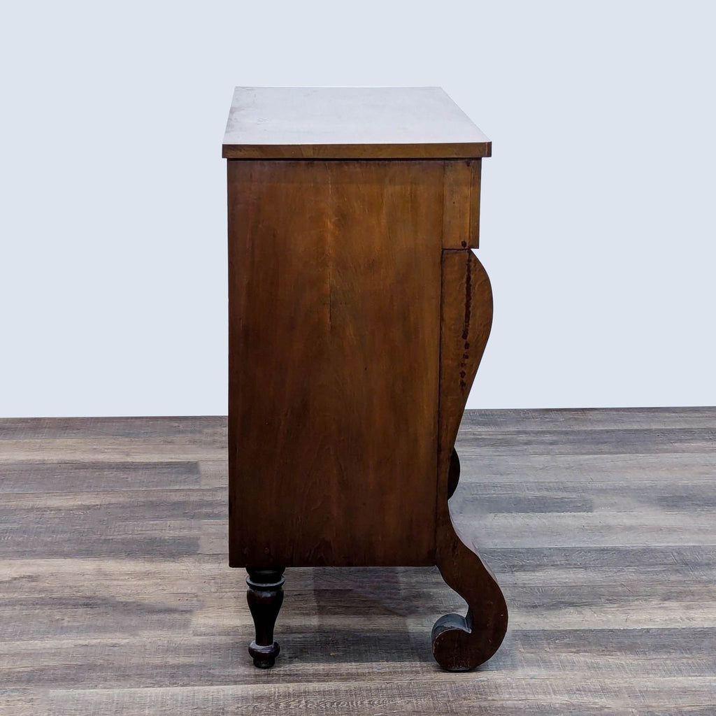 Antique 19th Century Mahogany Empire Style Four-Drawer Chest