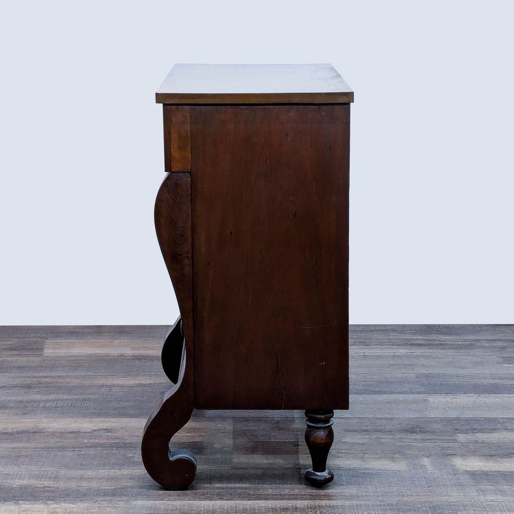 Antique 19th Century Mahogany Empire Style Four-Drawer Chest