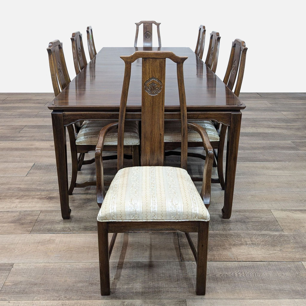 Traditional 9-Piece Extendable Dining Table
