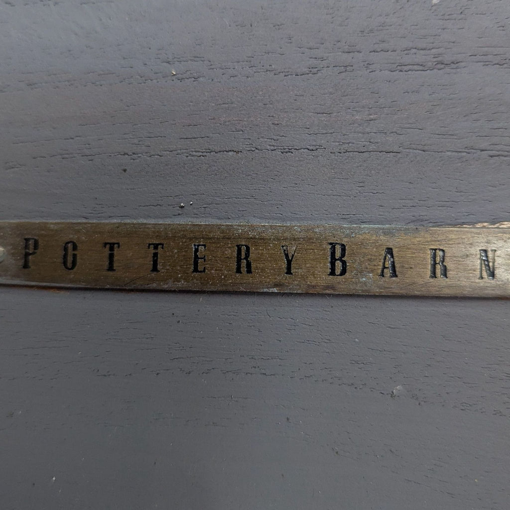 Pottery Barn Outdoor Bench in Deep Gray Finish