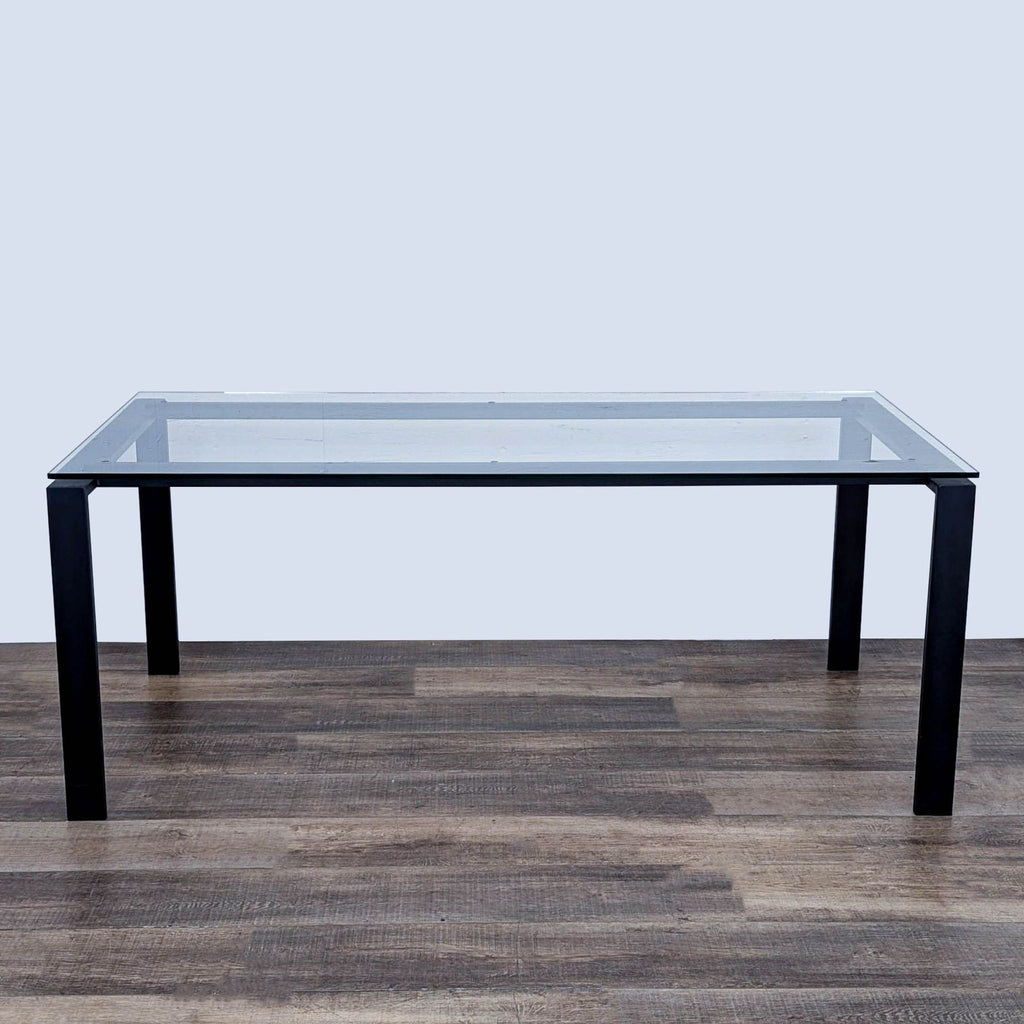 a wooden table with a white table cloth 